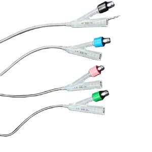 Pettic kualitas tinggi <span class=keywords><strong>2</strong></span>-arah silikon <span class=keywords><strong>Foley</strong></span> kateter dokter hewan instrumen untuk koleksi urin - Product Image 6