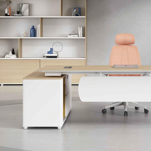 Lussuoso moderno di qualità semplice ufficio Manager tavolo in legno pannello MDF per le segretarie e il lavoro d'ufficio - Product Image 5