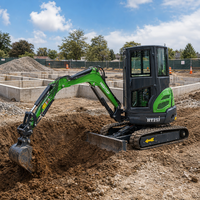 Excavator Mini Crawler 2.5 Ton, Mesin Kubota, Model Terbaru yang Dapat Disesuaikan untuk Pertanian & Konstruksi