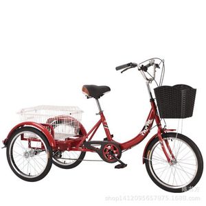 Senior Citizen Pedal Tricycle 20 Inch With Front And Rear Basket For Strolling And Grocery Shopping - Product Image 2