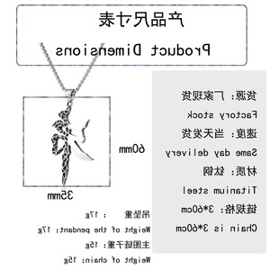 Yunnique – collier avec pendentif en forme de lettre en acier inoxydable pour hommes, design géométrique, bijoux cadeau - Product Image 2