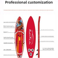 MOQ : 1 pièce, Nouvelle planche de paddle gonflable avec ailerons, Planche de surf et de paddle professionnelle pour l'extérieur