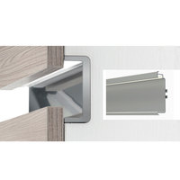6000 série CNC poignée dissimulée Tiradores Para Muebles De Cocina Gola Rail Eureka Gola C canal armoires de cuisine profil LED