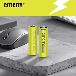 CITICITY 14500 <b>AA</b> Li-ion <b>Batteries</b> 4-Pack USB <b>Rechargeable</b> 1.5V 2775mWh 1200+ Cycles for Gaming Controllers & Mice - Product Image 3