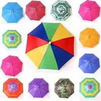 Sombrero de Pesca Plegable Wins Flying Umbrella Rainbow de 20 Pulgadas, Impermeable y Elástico, para Sol, Playa, Senderismo y Actividades al Aire Libre