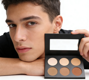 Palette Professionale di Cipria Compatta a 6 Colori, Impermeabile e a Lunga Durata per un Uso Quotidiano - Product Image 1