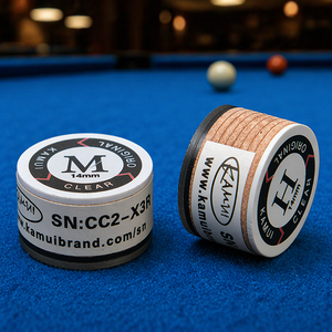Embouts de queue de <span class=keywords><strong>billard</strong></span> R-PT Brand Brown Clear, tailles SS/S/M/H, originaux, vente en gros, universels. - Product Image 1
