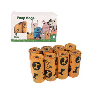 Sacs à déjections canines biodégradables personnalisés en amidon de maïs compostable avec distributeur - Product Image 1