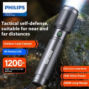 עבור pilips sfl2141 הוביל פנס light סופר זום טעינה עמיד למים חיצונית לטווח ארוך נייד עם חיים ארוכים לשימוש ביתי - Product Image 2