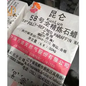 चीन 58/60 64/66 Parafina पूरी तरह से अर्द्ध परिष्कृत पैराफिन मोम