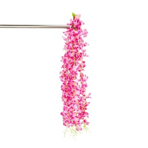Guirlandes de fleurs artificielles de glycine, violettes, jaunes, rouges, pour décoration de mariage, suspendues au plafond, pour arche, bandes florales - Product Image 4