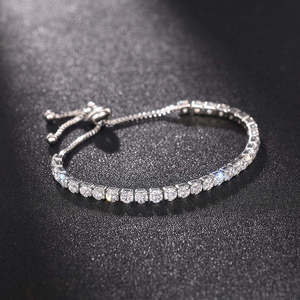 Exclusive Lab Grown Diamond <b>Bracelet</b> for Women Round Brilliant Cut Premium Jewelry Gold <b>White</b> Gold Rose Gold Silver Luxury - Product Image 5