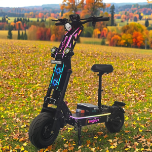 Trottinette électrique pliable Geofought G14 72V à double moteur, batterie 30-100Ah, autonomie 60-300 km, charge maximale 200 kg, pneus 13/14 pouces, pour adultes - Product Image 1