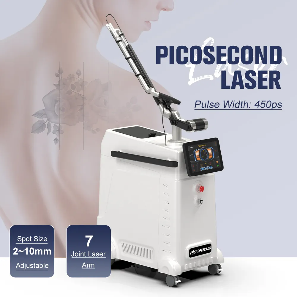 Лидер продаж, пикосекундная машина для лазерного удаления татуировок Pico с углеродным пиковым лазером