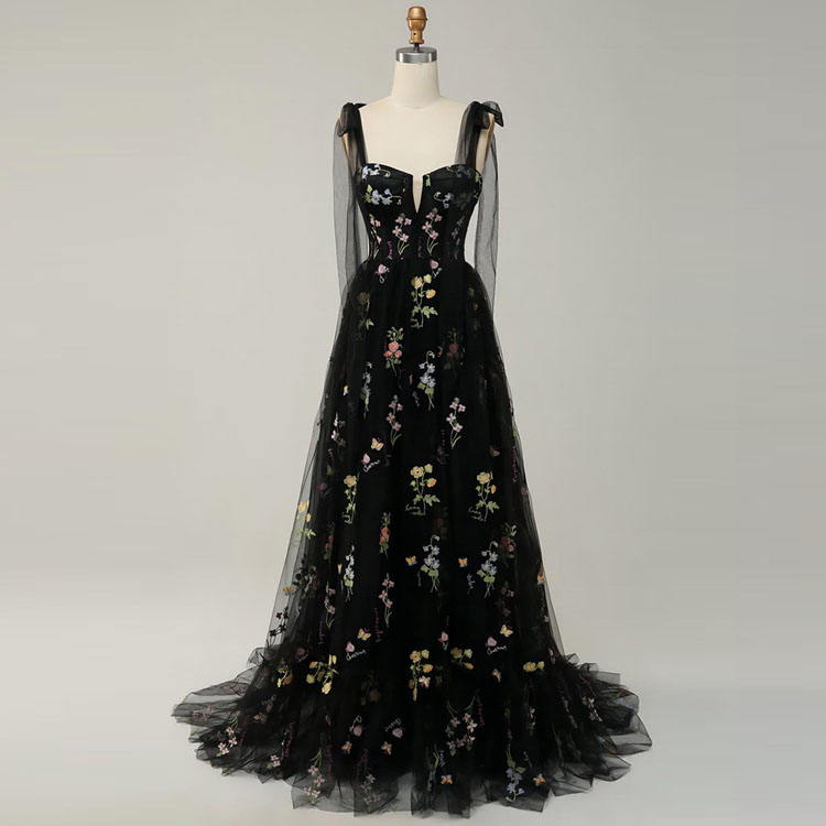 floral criss cross dress