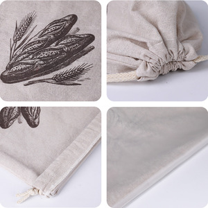 Sac à pain en coton avec cordon de serrage Dry Power 30x40, réutilisable pour la cuisine - Product Image 2