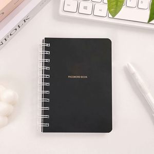A3 Address <b>Book</b> Spiral Bound Leather Cover Secure User Name and Password Storage Log Used for Planning - Product Image 3