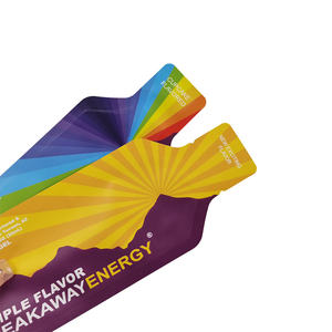 5ml 10ml 20ml 40ml 맞춤 인쇄 미니 샘플 특수 모양 파우치 에너지 젤 꿀 액상 포장 백 병 모양 사셰 - Product Image 3