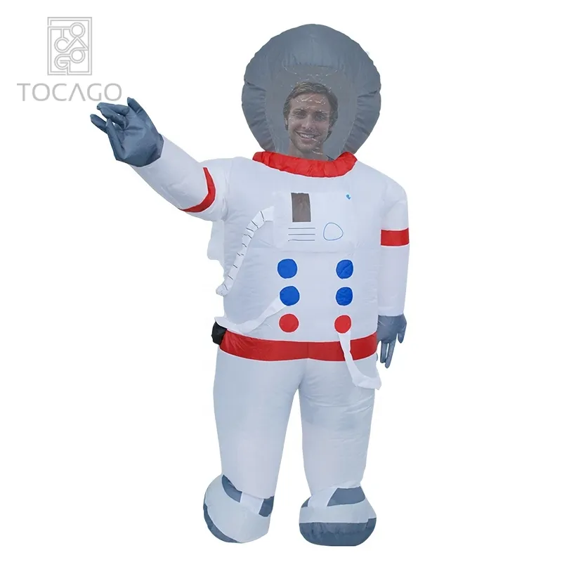 Disfraz de astronauta inflable para adultos, traje de astronauta divertido de talla única