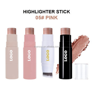 Palo de colorete personalizado, resaltador de colorete pigmentado de doble cabeza con pincel, maquillaje Natural de larga duración para cara y mejillas - Product Image 4