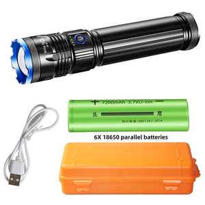 Nhà Máy bán hàng trực tiếp lumens cao và tầm xa mạnh mẽ sạc điện tử Torch ánh sáng - Product Image 3