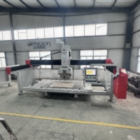 Scie à pont CNC 5 axes 3220 avec caméra CCD pour la découpe de dalles de pierre (granit, quartz, marbre) pour comptoirs de cuisine, avec chanfreinage à 45°, moteur CE