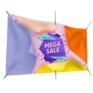 Banner de vinilo Impresión UV Brillante Ignífugo Personalizado Durable Vinilo Banner Elección Banner