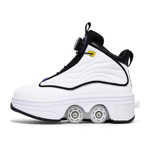 Roller Shoes Double Row Wheels EVA Material Flashing Feature For Kids And Students - Product Image 5