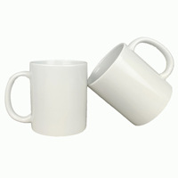 Tasse en céramique promotionnelle personnalisée avec logo, plusieurs couleurs, impression par sublimation thermique, durable, 350 ml-400 ml