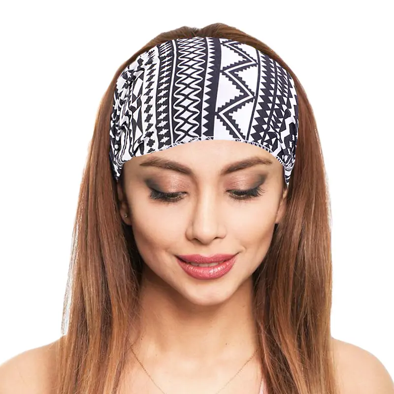 Cotton Headband for Women African Pattern Print Headwear Ladies Fashion Salon Makeup Hair Band Wrap Turban Hair Accessories