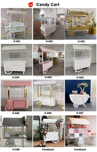 SMOOTH Newly Designed Wedding Party Decoration Shiny Pink Dessert Cake <b>Cart</b> Display Candy Bar <b>Cart</b> Acrylic <b>Sweet</b> <b>Cart</b> - Product Image 3
