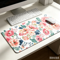 Tapis de souris gaming personnalisé avec logo, contrôle de vitesse, tissu hybride, XXL, tapis de bureau étendu pour PC, ordinateur portable, jeux, bureau