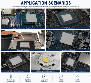 NDST-CP120 Alternativa, Almohadilla Térmica de Cambio de Fase (PCM) de 3.5-8.5W/mK, Lámina para CPU/GPU, Alta Temperatura 220V, Buena Resistencia a la Tensión - Product Image 4