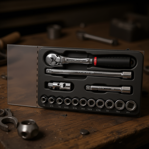 519/606CBPOL <b>Tool</b> <b>Set</b> 1/4 In Drive Socket Wrench Kit With Multiple Sockets For <b>Mechanical</b> Repairs - Product Image 3