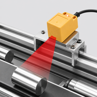 Capteur de proximité inductif Jingjiang carré 24V CC 3 fils NPN NO résistant à la chaleur ABS 0-10mm pour positionnement métallique CNC