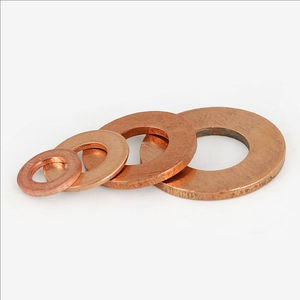 Arandela de cuña de cobre para coche de alta presión personalizada M6 M8 M10 M12 M14 M16 M18 M20 arandelas planas métricas de cobre rojo - Product Image 4