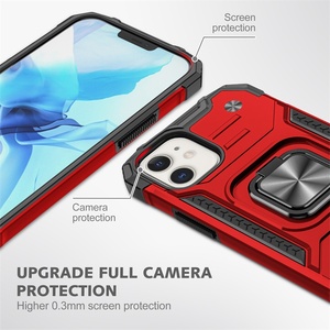 Funda de teléfono con anillo magnético de grado militar 2 en 1 de TPU y PC para <span class=keywords><strong>Moto</strong></span> G Fast, para Google Pixel, Pixel 4A 5G, para iPhone 13 Pro Max - Product Image 2