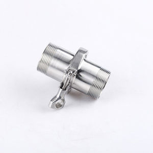 304 Stainless Steel <b>Quick</b> Connect External Threaded Fitting 25mm Diameter Sanitary <b>Clamp</b> DIN Standard Seamless Round - Product Image 1