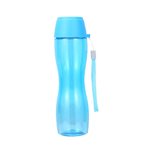 Plastic Cup Large Capacity Portable Slim Waist Water Bottle For Travel Summer Unisex Blue Red Green Black - Product Image 2
