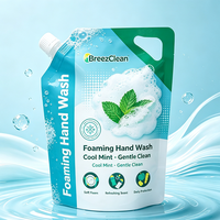 Fabricant de sachets en plastique de 250 ml, 500 ml et 1 L pour désinfectant pour les mains, savon liquide, recharge de liquide, poche avec bec verseur