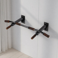 Barre de traction murale simple pour usage domestique, équipement de fitness intérieur en acier, installation murale avec fixation par perçage