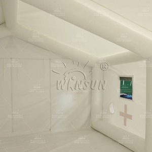 เต็นท์พีวีซีพองลมเชิงพาณิชย์แบบสองชั้นทรงสี่เหลี่ยมของ WINSUN ขนาดเล็ก/กลาง สำหรับใช้ในสี่ฤดู กันน้ำ เหมาะสำหรับการบรรเทาสาธารณภัย - Product Image 6