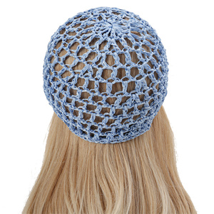 Usine femmes maille filet à cheveux Crochet casquette Snood dormir nuit couverture <span class=keywords><strong>Turban</strong></span> chapeau Net populaire <span class=keywords><strong>pas</strong></span> <span class=keywords><strong>cher</strong></span> <span class=keywords><strong>chimio</strong></span> chapeaux noir filet à cheveux - Product Image 3