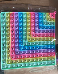 Tableau de jeu de <span class=keywords><strong>multiplication</strong></span> et de division pour la 3e année, jouet mathématique pop-up anti-stress, pour l'apprentissage varié des mathématiques, avec blocs de nombres pour la table de <span class=keywords><strong>multiplication</strong></span> - Product Image 6