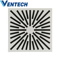 Grilles de ventilation pour climatisation de bureau, diffuseur carré à tourbillon pour plafond, SD-VA 600x600