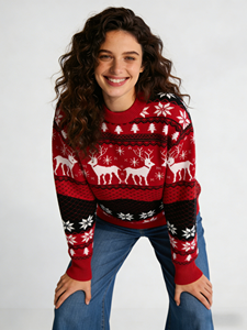 Kersttrui dames kleding Kerst T-<span class=keywords><strong>shirt</strong></span> dames hoodies sweatshirt trui Kerstkleding set fabrikant - Product Image 4