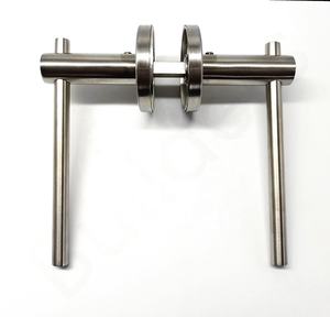 Высококачественный круглый индикатор перегородки туалета, поворотная ручка двери туалета из нержавеющей стали, дверной замок, поворотная ручка - Product Image 4