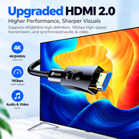 Câble AOC HDMI 2.0 en fibre optique Biaze 4K60Hz avec connecteur détachable pour installation longue distance pour TV, projecteur, lecteur DVD, moniteur