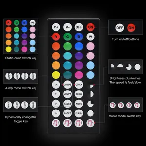 Strisce luminose a LED con App SMD 5050 RGB che cambia colore controllo della sincronizzazione della musica luci a LED per la Deroation domestica