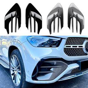 Mercedes-Benz GLE-Class Air Vent Grille Cover Piano Black Carbon Fiber Texture ABS Decal 61x33x5cm Adhesive Fitment - Product Image 4